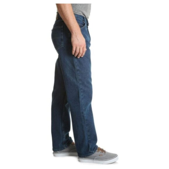 Wrangler Authentics Men's Big & Tall Regular Fit Jean Dark Rinse Blue SZ 36/36 - Picture 2 of 8